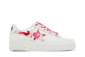 Кроссовки Bapesta 'ABC Camo Pack - Pink', белый