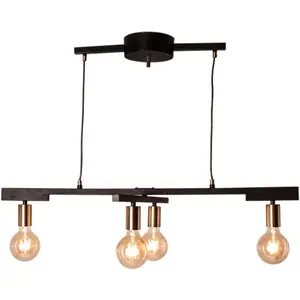 Подвесной светильник Zeona E27, 1 шт., подвесной светильник с регулируемым рычагом By Rydens, Schwarz matt