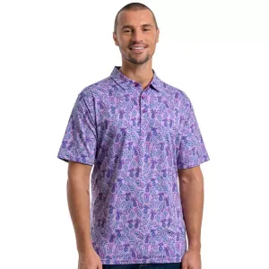 Мужское поло из ананаса Antigua, цвет light lilac heather