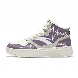 Износостойкие, легкие и дышащие высокие скейтбордистские кроссовки для мужчин Anta, фиолетовый