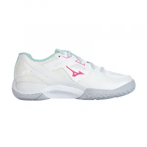 Mizuno WAVE SMASH CN Bulbul Slip Resistant, Abrasion Resistant, Breathable низкие кроссовки для бадминтона Unisex Youth White