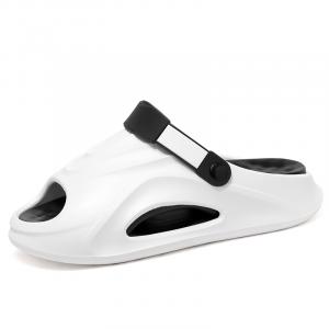 NANJIREN Пляжные сандалии мужские оранжевые/чёрные/бежевые/фиолетовые - белые чёрные, цвет White Black