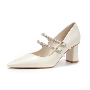 TATAYA Женские туфли на платформе с массивным каблуком экрю, цвет Ecru