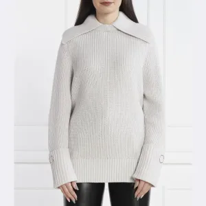 Свитер обычного кроя с добавлением шерсти Patrizia Pepe, серый