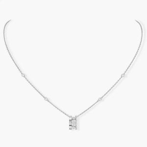 Колье Messika Move Romane Pendant, белое золото/бриллианты