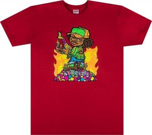 Футболка Supreme Molotov Kid Tee 'Red', красный