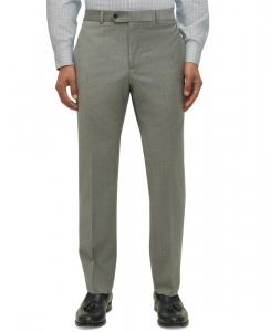 Мужской классический шерстяной костюм, состоящий из двух частей: брюки и брюки Brooks Brothers, Grey