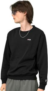 Мужская толстовка Fila FH7445, на флисовой подкладке, с круглым вырезом, унисекс, черный