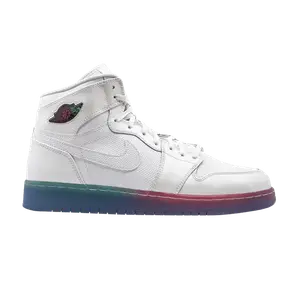 Кроссовки Air Jordan Air Jordan 1 High Premium GS 'Gradient Sole', белый