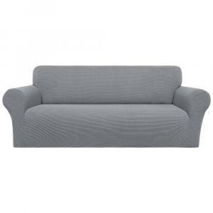 1 шт. Нескользящий чехол для дивана с эластичной текстурированной сеткой PiccoCasa, цвет Light Gray