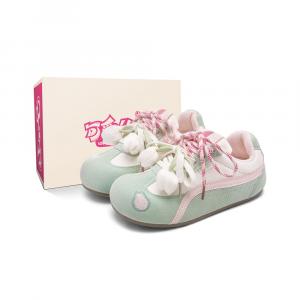 Износостойкие, легкие и дышащие низкие кеды для скейтбординга Lovely You для женщин Keaideni, guava розовый[бежевый tulip box]