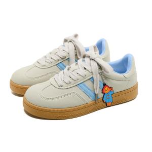 Paddington Bears Износостойкие и легкие низкие скейтерские кроссовки унисекс мятно-голубые (с пряжкой в виде медвежонка Паддингтона), цвет Mint Blue (Includes Paddington Bear Buckle)