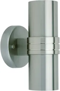 Яркий светодиодный настенный светильник для наружного освещения "Hanni" Brilliant Ø 6 см, Высота: 20 см, цвет edelstahlfarben