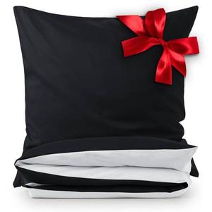 WENDEBETTWÄSCHE Ebba 4 шт, 135x1x200 см, черно-белый