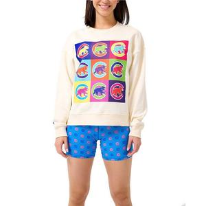 Женский классический пуловер большого размера Terez Cream Chicago Cubs, цвет Cub Beige