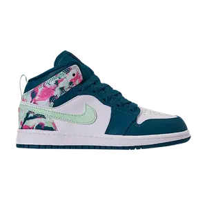 Кроссовки Air Jordan 1 Mid PS 'Green Abyss Frosted Spruce', зеленый