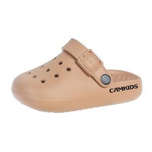 Детские тапочки с противоскользящей подошвой, устойчивые к истиранию, дышащие, детские CAMKIDS, хаки