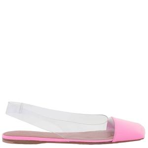 Амина Муадди Патент Прозрачные Эней Мюли Amina Muaddi, розовый