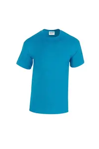 Простая хлопковая футболка из плотного материала Gildan, синий