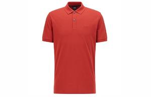 Футболка поло оранжево-красная HUGO BOSS