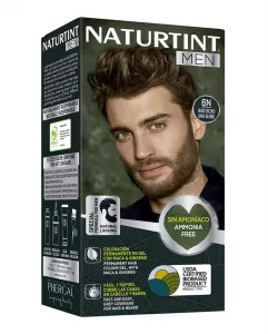 Постоянная краска для волос для мужчин и бороды без аммиака Men Naturtint, 6N - Rubio Oscuro
