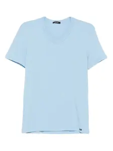 Футболка с V-образным вырезом и короткими рукавами Tom Ford, синий