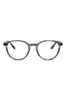 Полосатые круглые очки GIORGIO ARMANI, синий