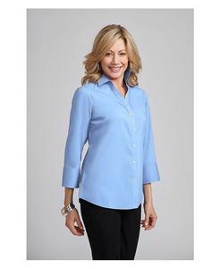 Блузка Madie с рукавами 3/4 без железа Caldwell Collection, синий