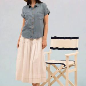 Голубая блузка на пуговицах Blu Pepper