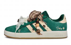 Adidas Grand Court Base 00s 811 Manufacturing, Pastoral Song Low top Skateboard Shoes Unisex бежевый зеленый коричневый