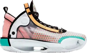 Кроссовки Air Jordan 34 GS Guo Ailun, разноцветный