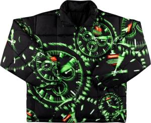 Куртка Supreme Watches Reversible Puffy Jacket 'Black', черный