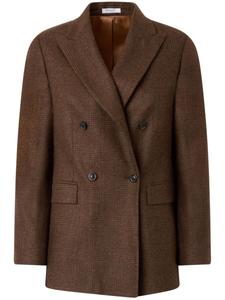 Boglioli двубортный шерстяной пиджак, коричневый