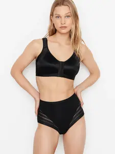 Беспроводной бюстгальтер-корректор осанки без подкладки Leonisa Shapewear, черный