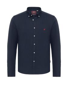 Рубашка Slim Fit на пуговицах Williot, темно-синий