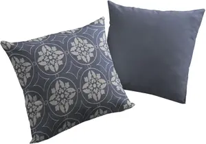 Декоративная подушка Adam "Romantic Puligny A", с крупным орнаментом, двусторонний чехол без наполнения, 1 шт 60х40 см, синий