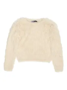 Свитер с круглым вырезом Bimba Y Lola, белый