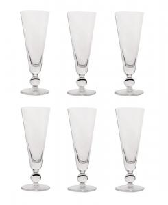 Набор из 6 бокалов для шампанского Costa Nova, прозрачный