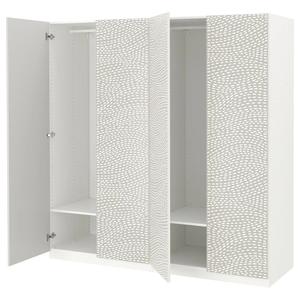 Гардероб PAX/MISTUDDEN IKEA, 200x60x201 см, цвет white/grey patterned