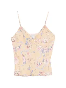 Блузка с цветочным принтом Forte Forte, оранжевый