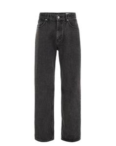 WE Fashion Джинсы свободного кроя в черном дениме