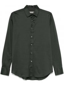 Рубашка на пуговицах Canali, зеленый