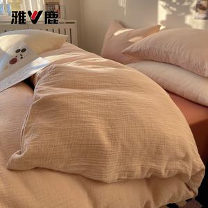 Yalu Пододеяльник 200х230 см, простыня на резинке 180 см, цвет Mocha, мягкий хлопок