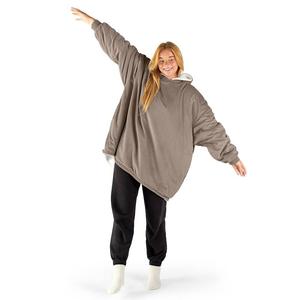 Носимое одеяло из шерпы Bare Home для взрослых размера, цвет Taupe