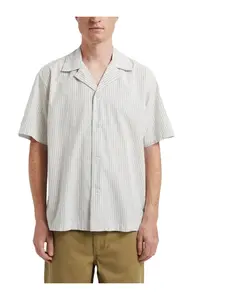 Рубашка из поплина в полоску, цвет экрю Norse Projects, бежевый