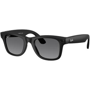 Солнцезащитные очки Ray-Ban Meta AI Wayfarer Polarized Ray-Ban, Matte Black/Polar Gradient Graphite