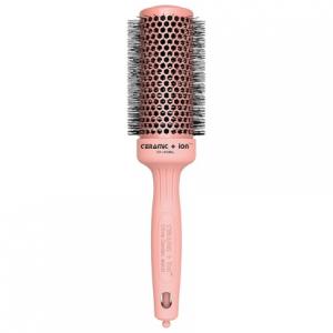 Керамическая круглая термальная щетка для волос Ion 1,75" розовая Olivia Garden