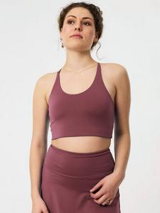 Спортивный бюстгальтер Cleo Girlfriend Collective, Fig