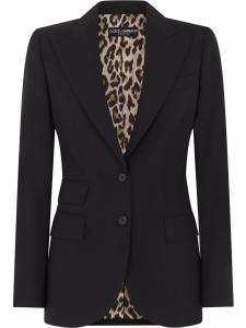 Dolce & Gabbana однобортный блейзер с заостренными лацканами, черный