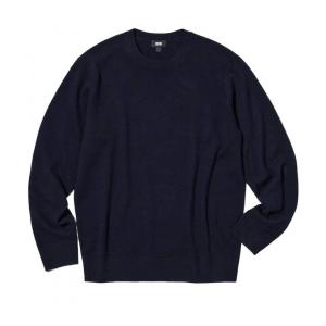 Джемпер Uniqlo Cashmere Crew Neck, темно-синий